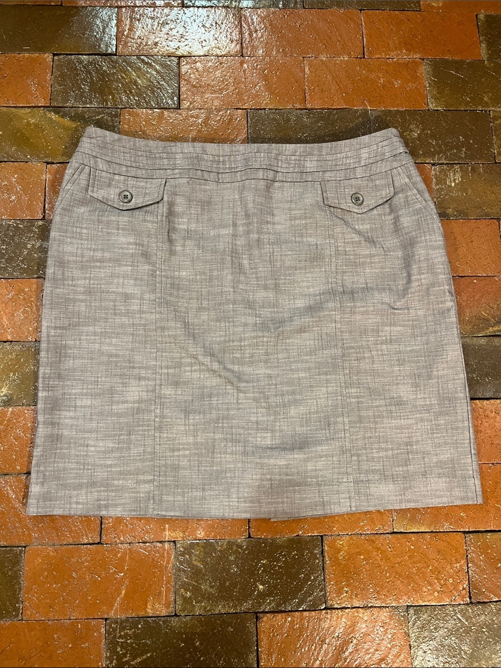 SKIRT 18W Fashion Bug grey/mocha  21” length 3368